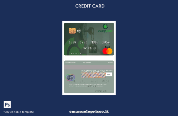 modello di mastercard MobiasBanca Moldavia stile verificato